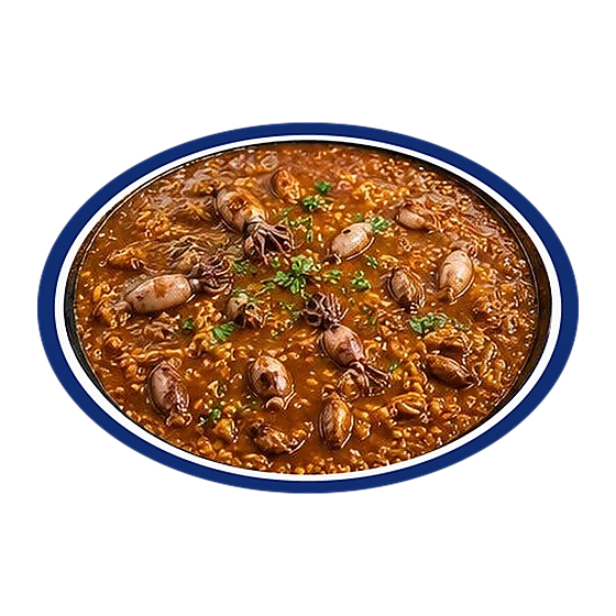 Arroz meloso de calamarcitos